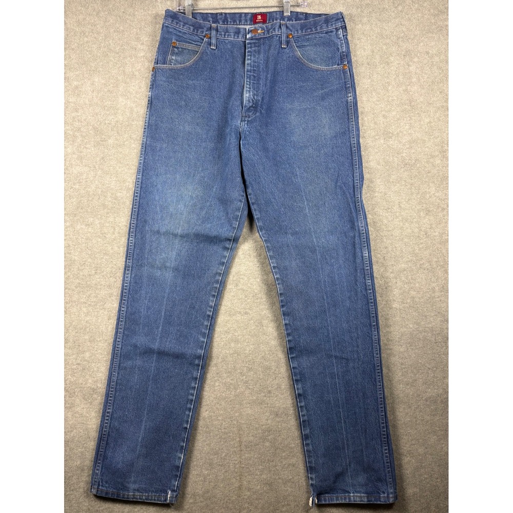 Wrangler 31MWZDN Relaxed‎ Fit Jeans Five Pocket Denim 38x35 Blue